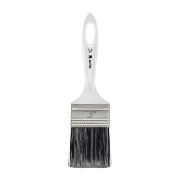 Trincha Tigre Simples Gris Branco 2"
