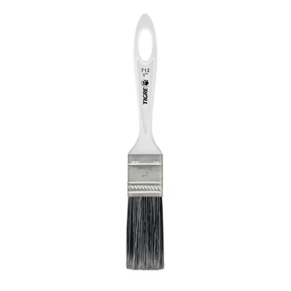 Trincha Tigre Simples Gris Branco 1"