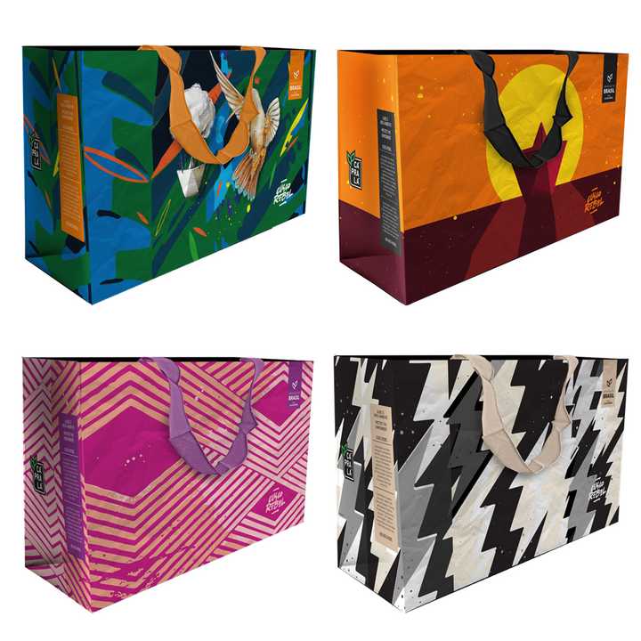 Coleção Artistas do Brasil – Sacolas Mini Cusco Rebel