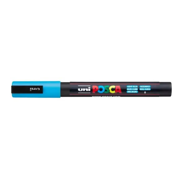 Caneta Posca PC 3M Azul Claro